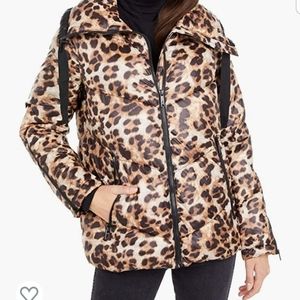 Sam Edelman Leopard Puffer Jacket